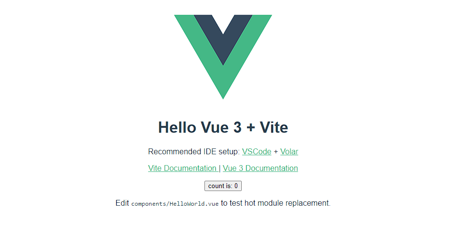 Новый проект на Vue 3 + Vite